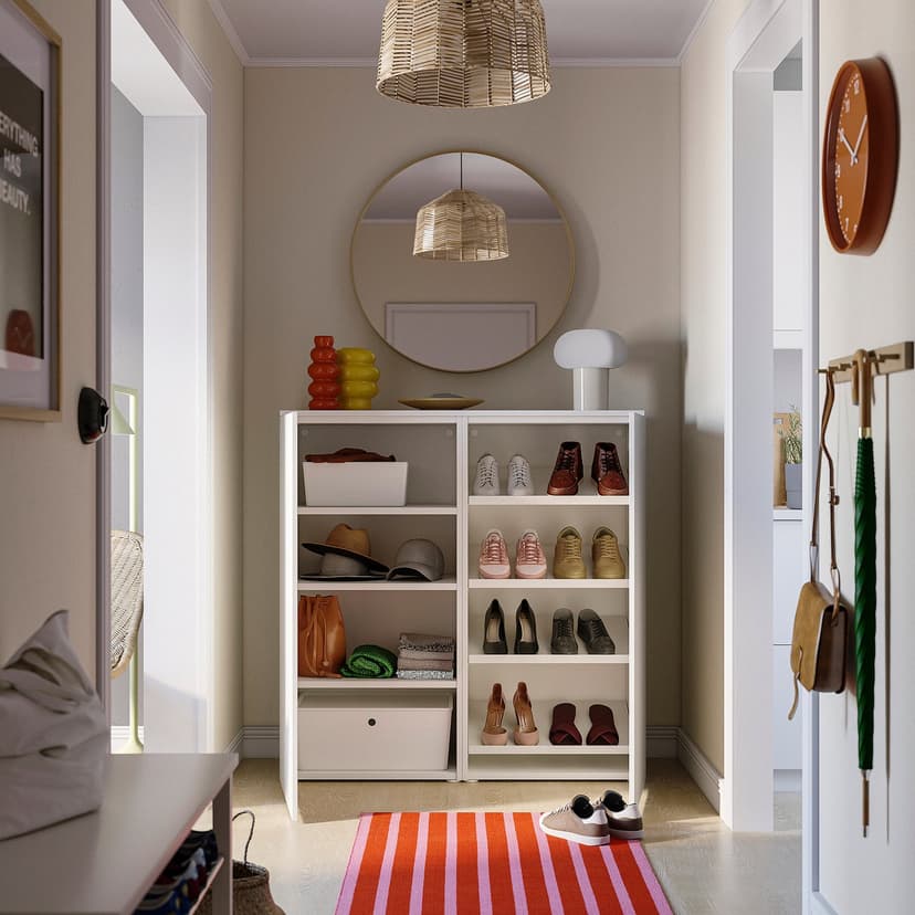 PLATSA — Szafka na buty, biały/Fonnes biały,