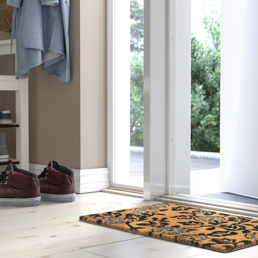 PLATSMÄRKE — Придверный коврик, кокосовое волокно/цветочный узор