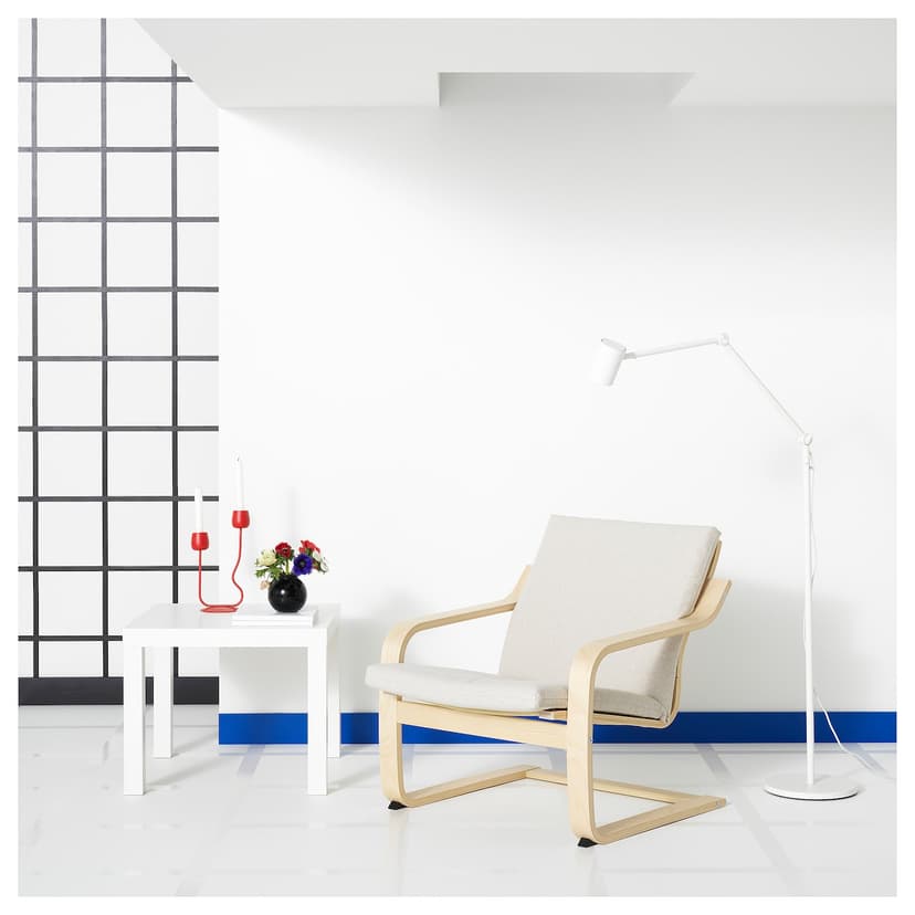 POÄNG — подушка для кресла с низкой спинкой, Katorp естественный/бежевый