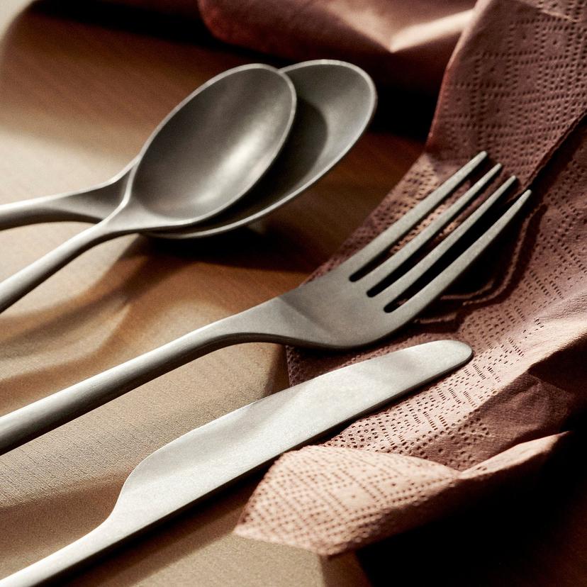 PRAKTBOTIA — столовый набор,16 предметов, нержавеющ сталь