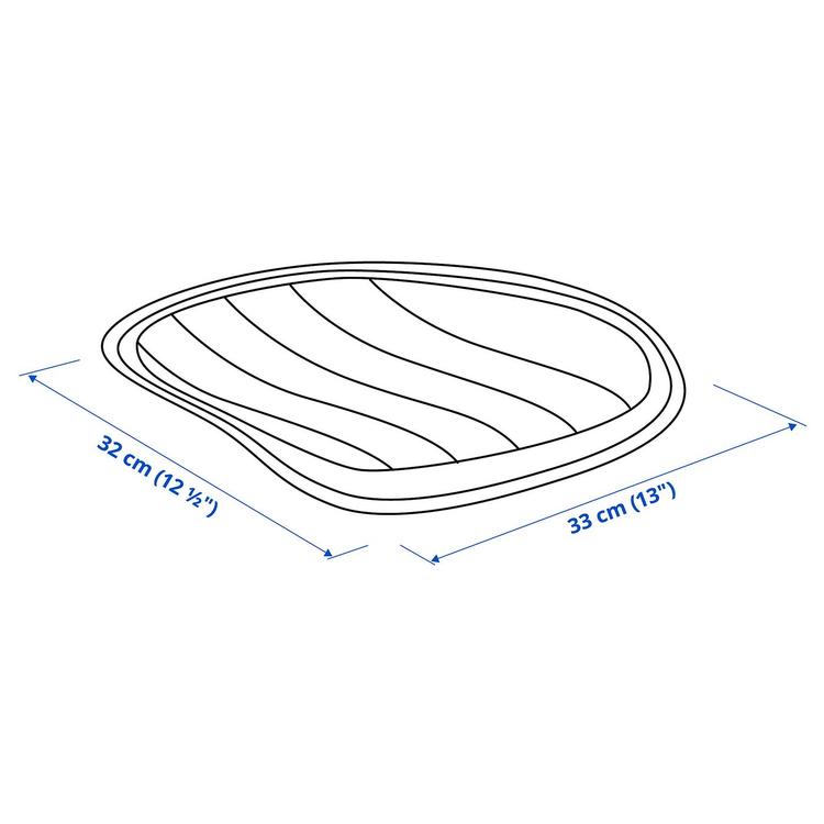 подушка на сиденье детского стула, бирюзовый, 33x32 см dimensions