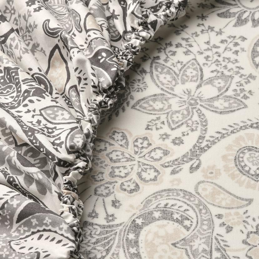 RODGERSIA — Простыня на резинке, серо-белая