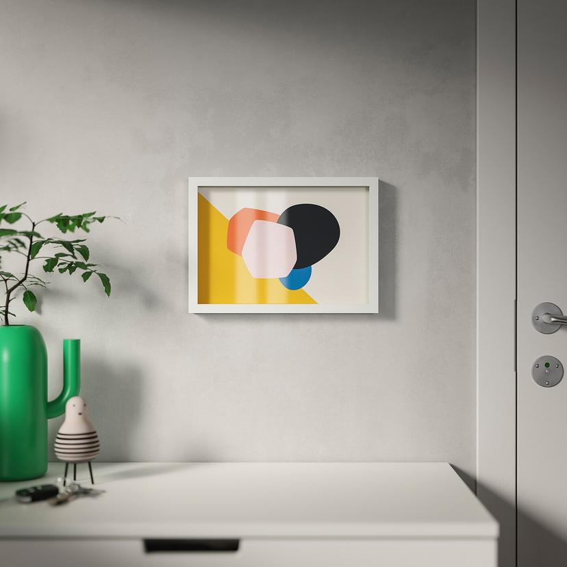 RÖDALM — рама, белый, 21x30 см