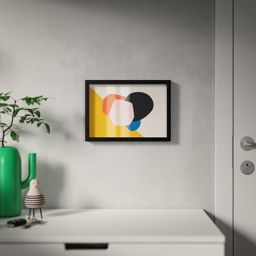 RÖDALM — рама, черный, 21x30 см