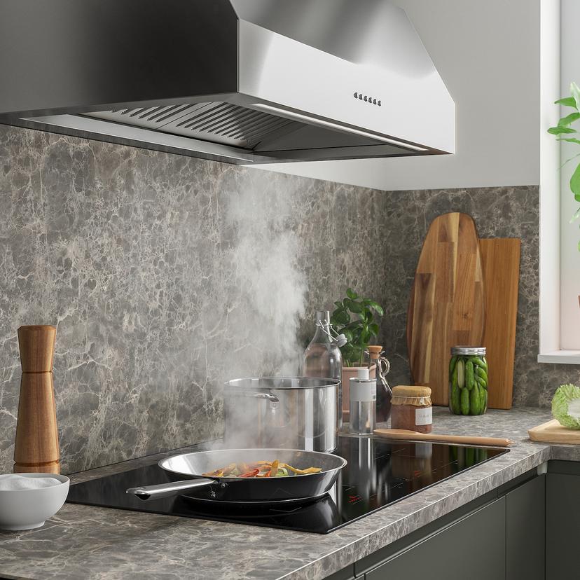 ROGESTAD — индукц варочн панель, IKEA 500 черный, 78 см