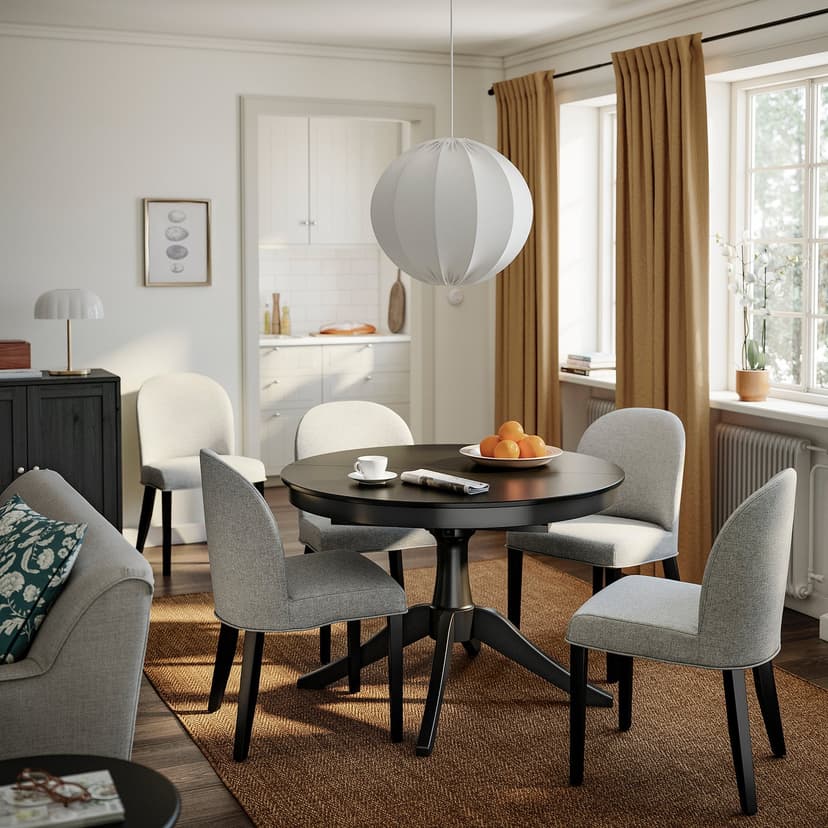 ROSENTORP — стул, Tibbleby бежево-серый/черный