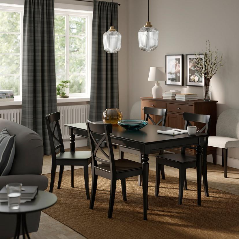 ROSENTORP / ROSENTORP — Стол и 4 стула, 155/215x87 см