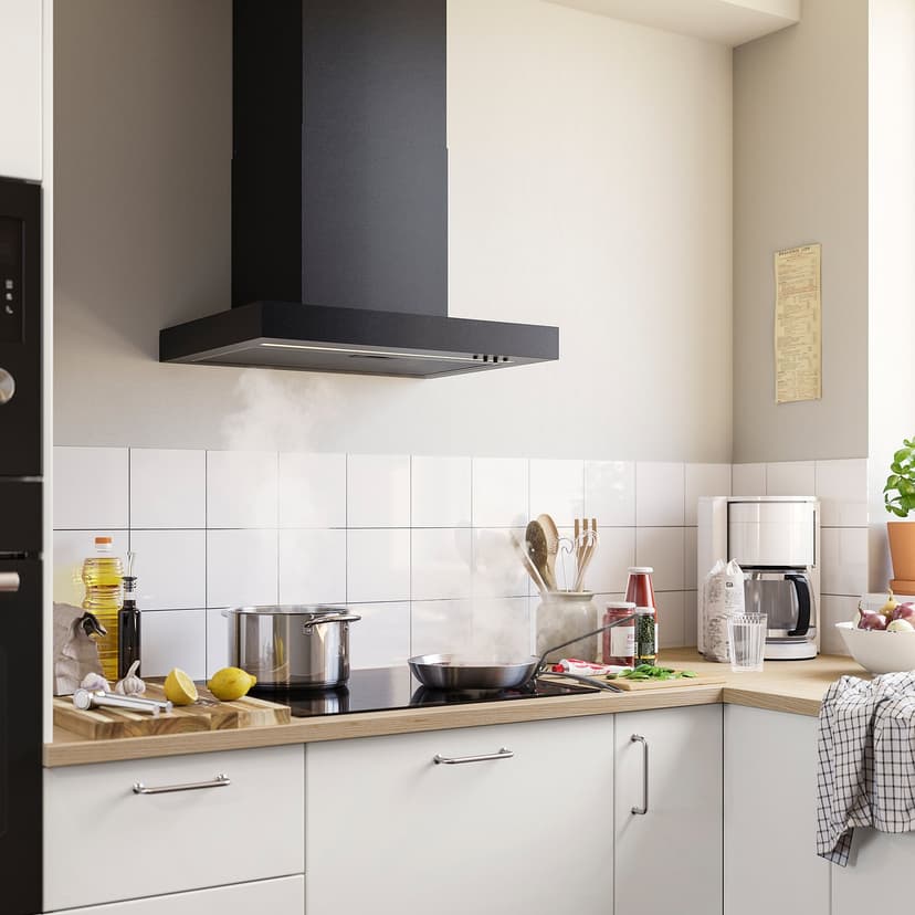 RULLBO — Wyciąg montowany do ściany, IKEA 300 czarny,