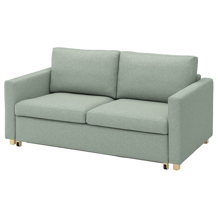 SALTSJÖBADEN — Sofa 2-osobowa, rozkładana, Gunnared jasnozielony,