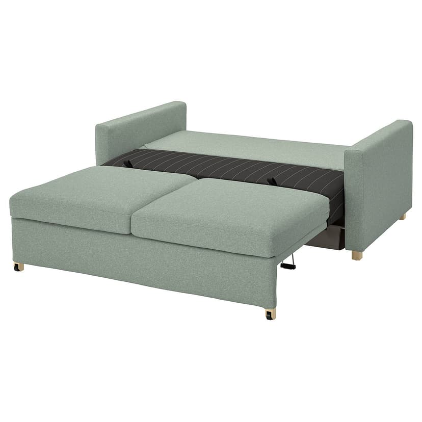 SALTSJÖBADEN — Sofa 2-osobowa, rozkładana, Gunnared jasnozielony,