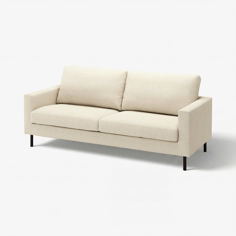 SALTSJÖBADEN — Sofa 3-osobowa, Vittangi jasnobeżowy/biały,