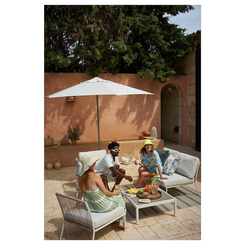 SEGERÖN — 1-местная секция, садовая, белый/бежевый