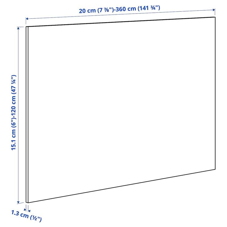 настенная панель под заказ, темно-серый под камень/ламинат, 1 м²x1.3 см dimensions