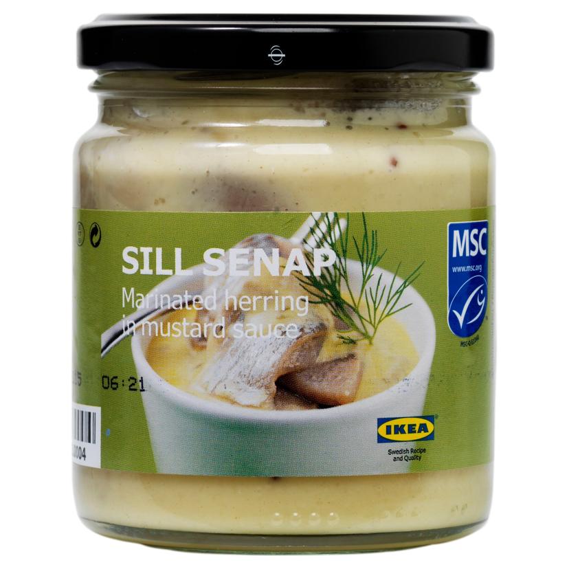 SILL SENAP — сельдь маринованная в горчич соусе , 250 гр