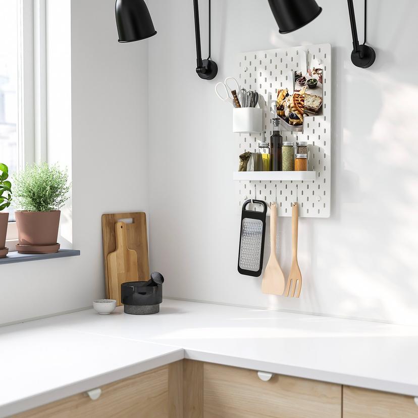 SKÅDIS — настенная панель, комбинация, белый, 36x56 см