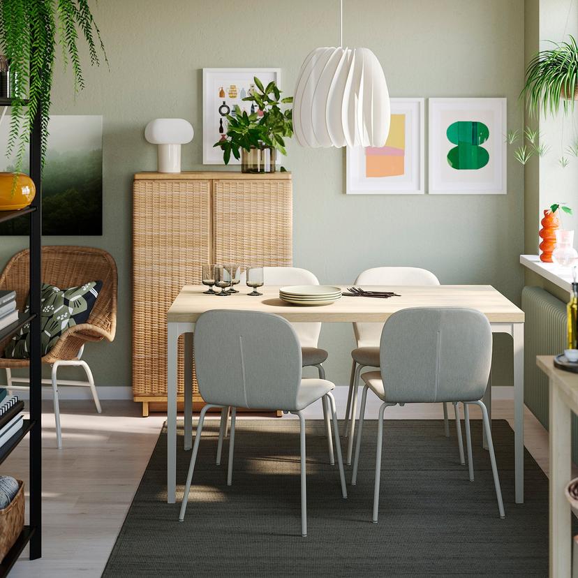 SKÅLSTA — Стол и 4 стула, 140x80 см