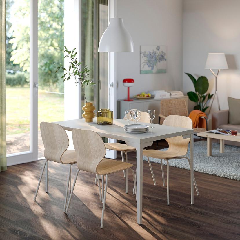 SKÅLSTA — Стол и 4 стула, 140x80 см