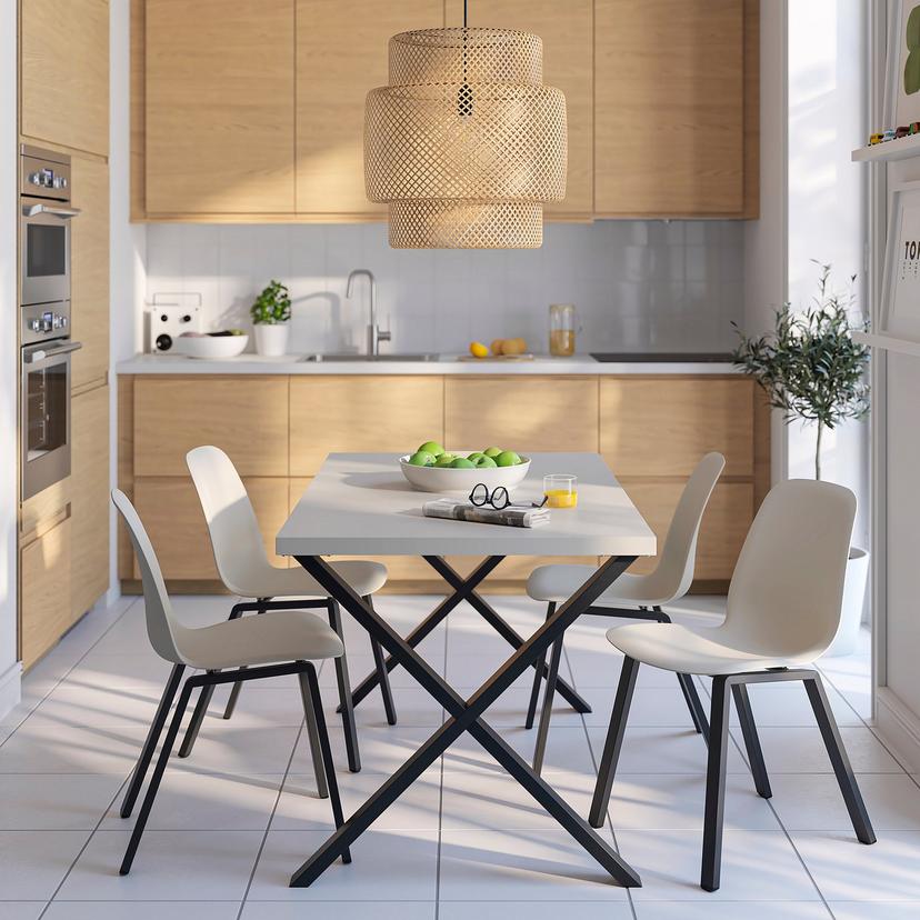 SKÅLSTA — Стол и 4 стула, 140x80 см