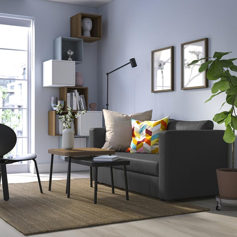 SKÖNABÄCK — 2-местный диван-кровать, Knisa темно-серый