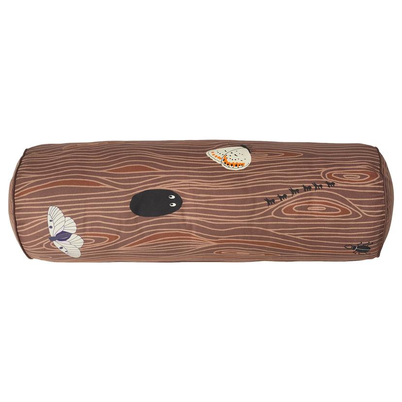 SKOGSDUVA — подушка, цилиндрической формы/коричневый, 80 см