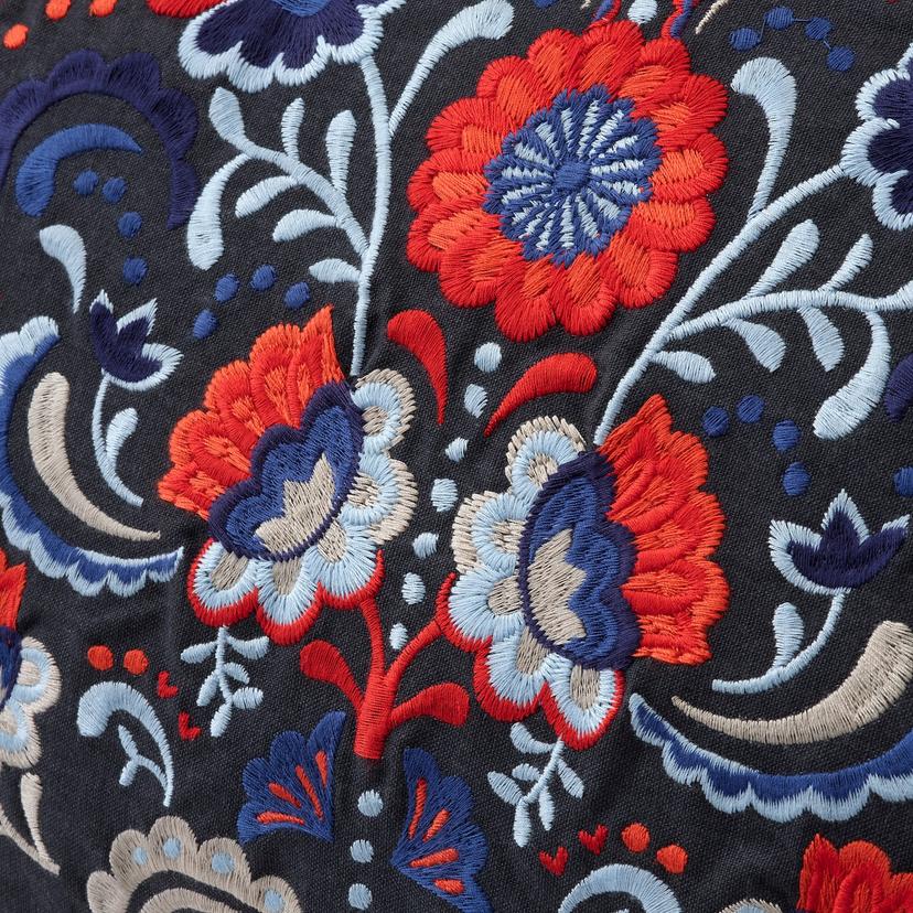 SKOGSKORN — подушка, темно-серый/разноцветный, 40x65 см