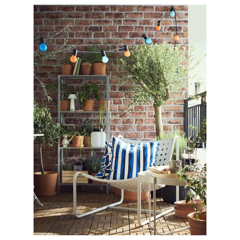 SKOGSÖN — кресло, светло-серый для сада