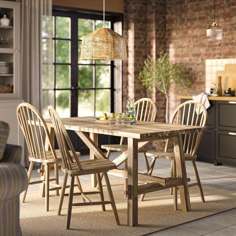 SKOGSTA / SKOGSTA — Stół i 4 krzesła, akacja/akacja,