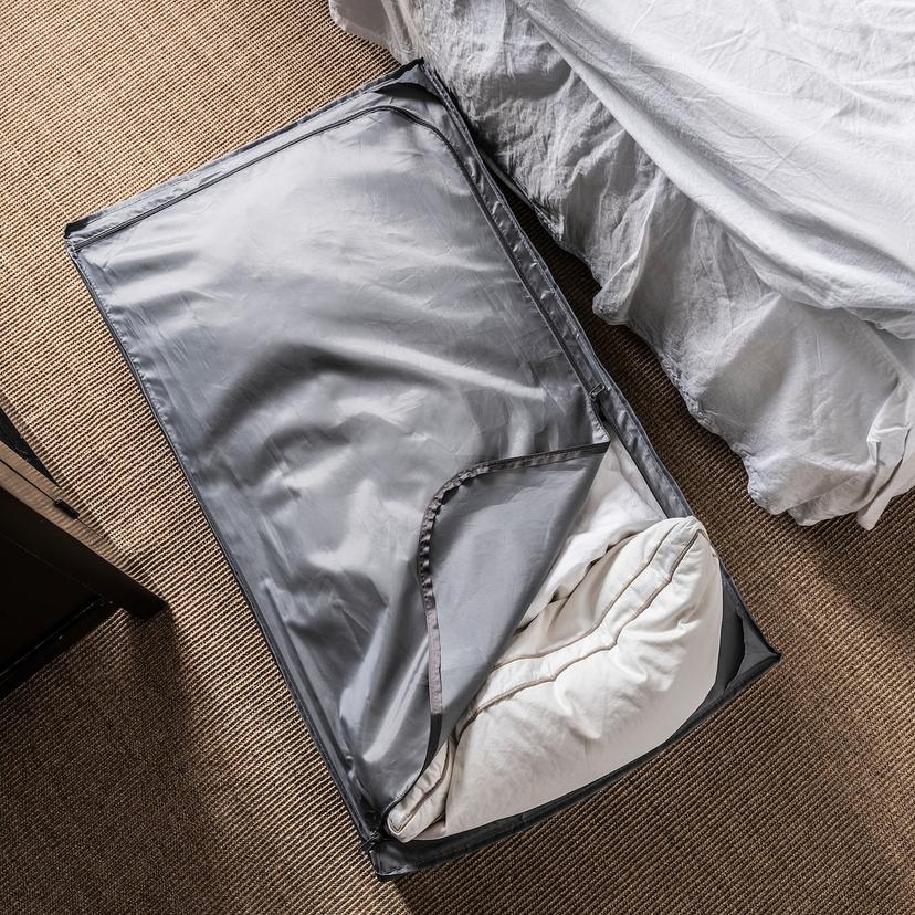 SKUBB — Контейнер для одежды/постельного белья, темно-серый.