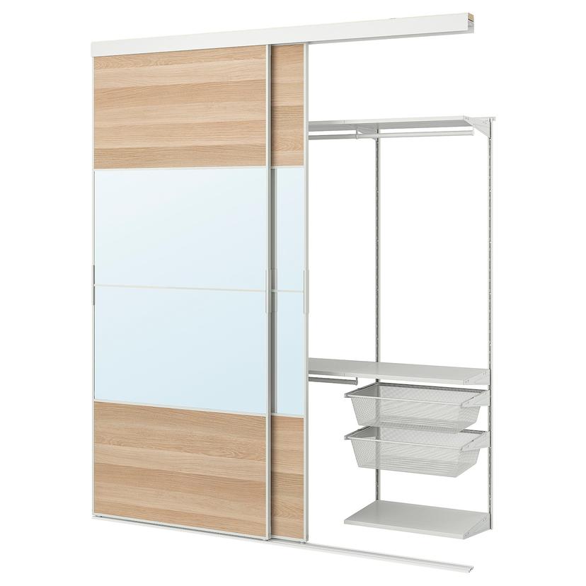 SKYTTA / BOAXEL — гардероб с раздвижными дверями