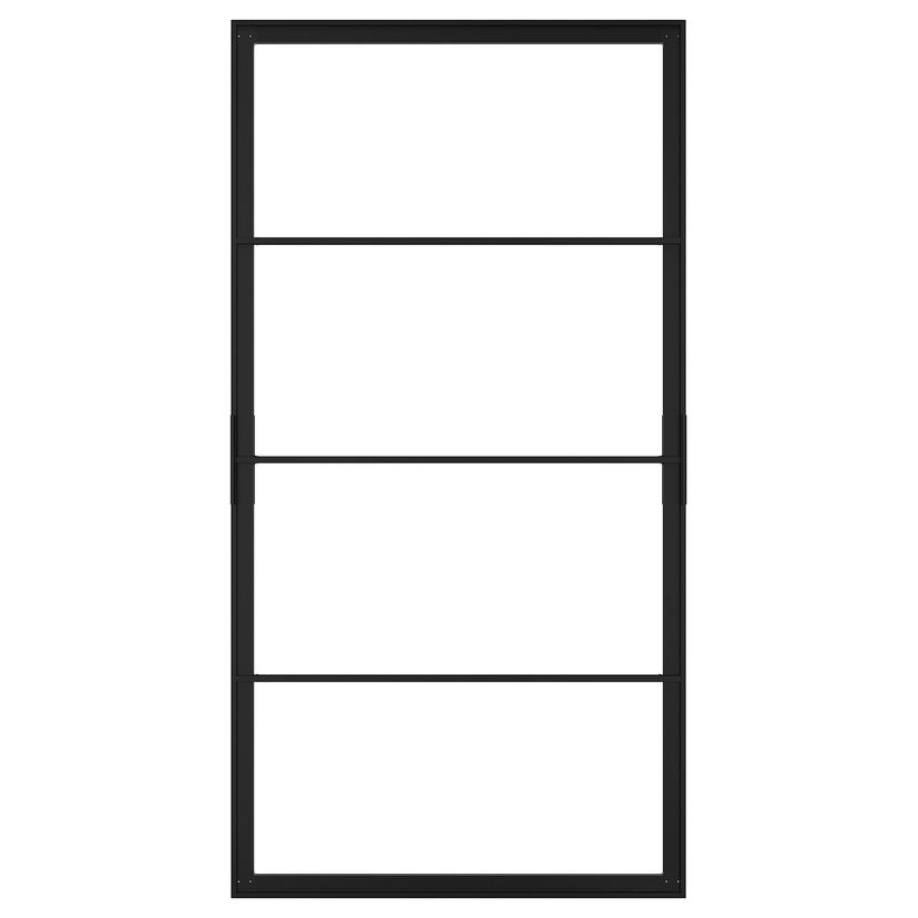 SKYTTA — рама раздвижной двери, черный, 102x196 см