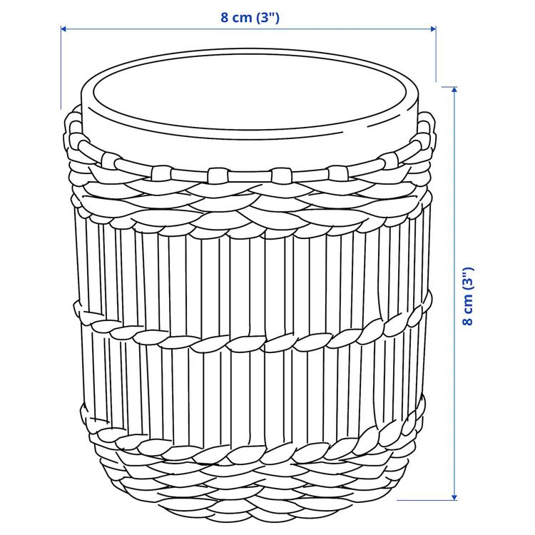 подсвечник для греющей свечи, ручная работа осока dimensions