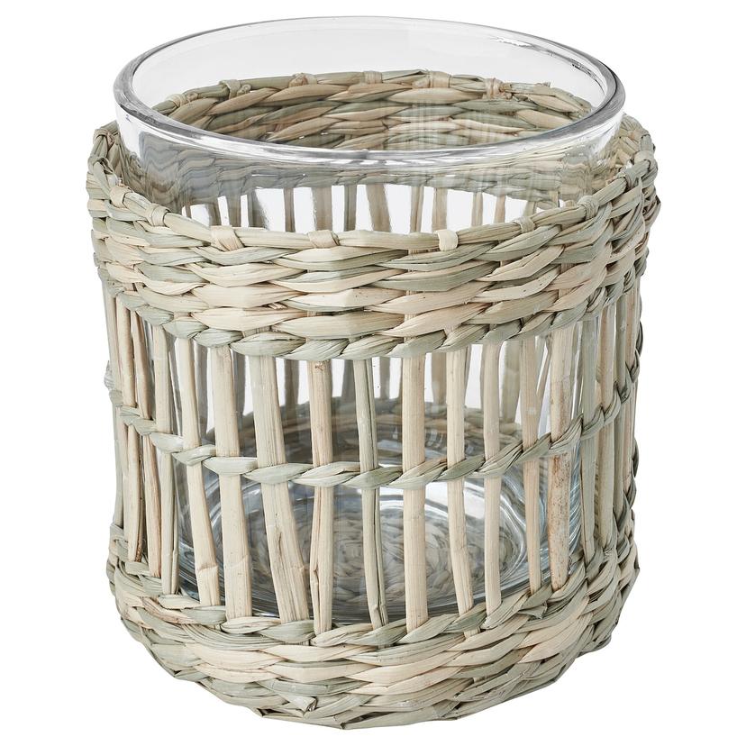 SLIPPRIG — подсвечник для греющей свечи, ручная работа осока