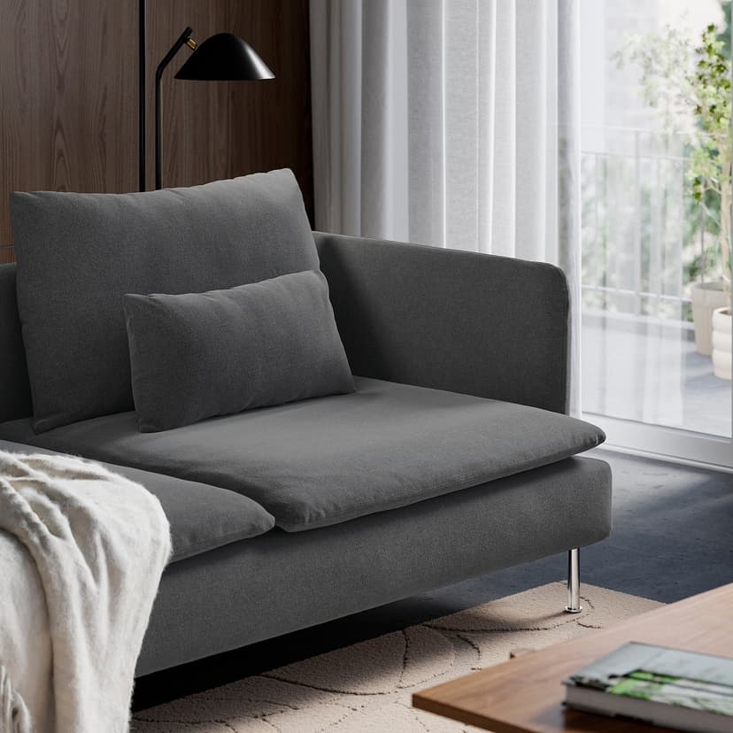 SÖDERHAMN — Fotel, Johanneshov ciemnoszary,