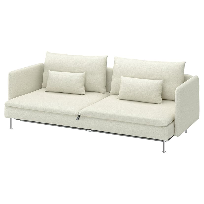 SÖDERHAMN — Sofa 3-osobowa, rozkładana, Gunnared beżowy,