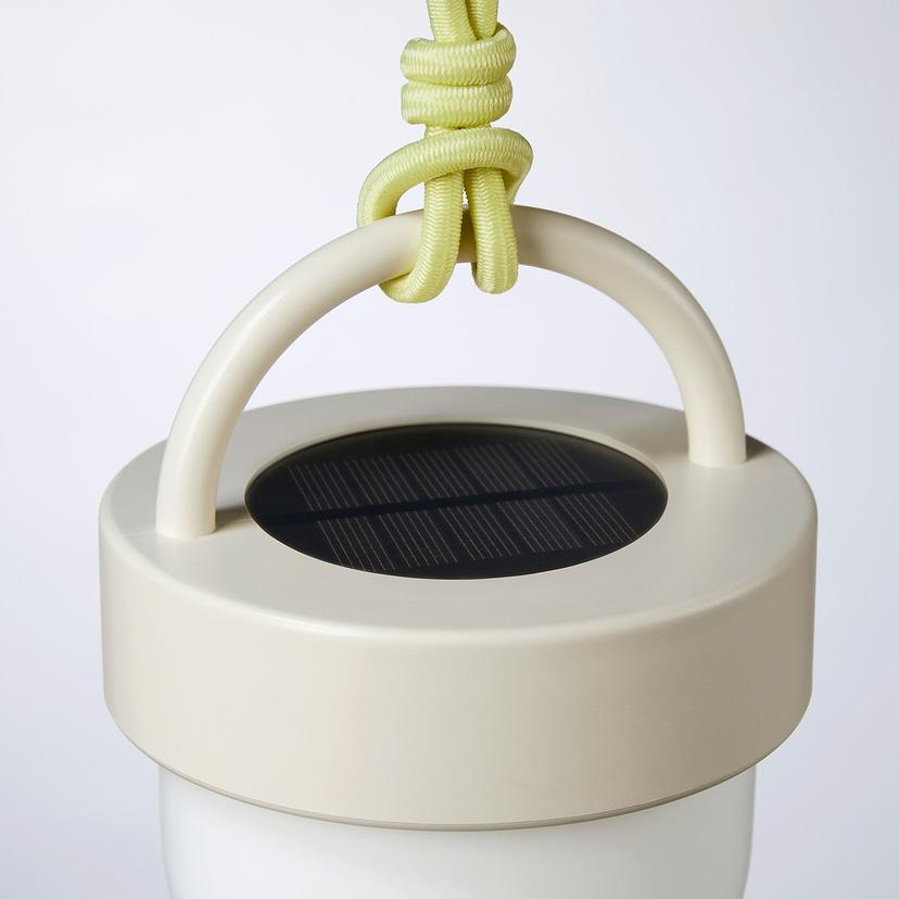 SOLVINDEN — Lampa wisząca na energię słon. LED, na baterię słoneczną na zewnątrz/beżowy,