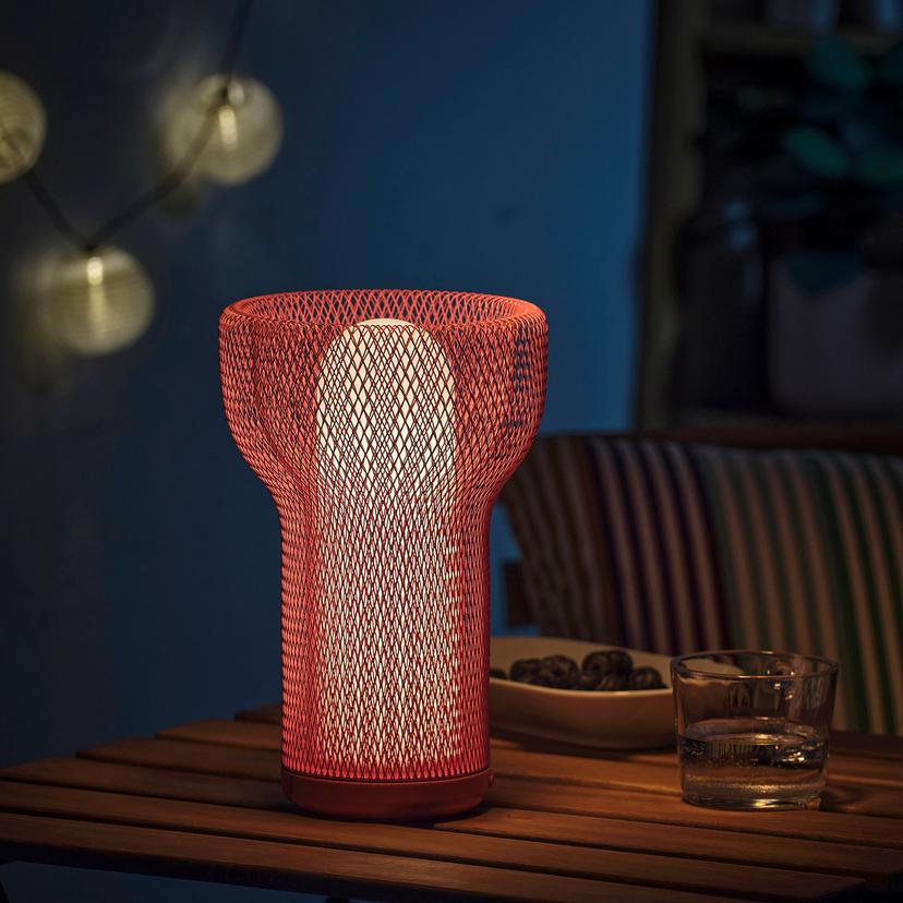 SOLVINDEN — Oświetlenie dekoracyjne LED, na baterie siatka/na zewnątrz różowy,