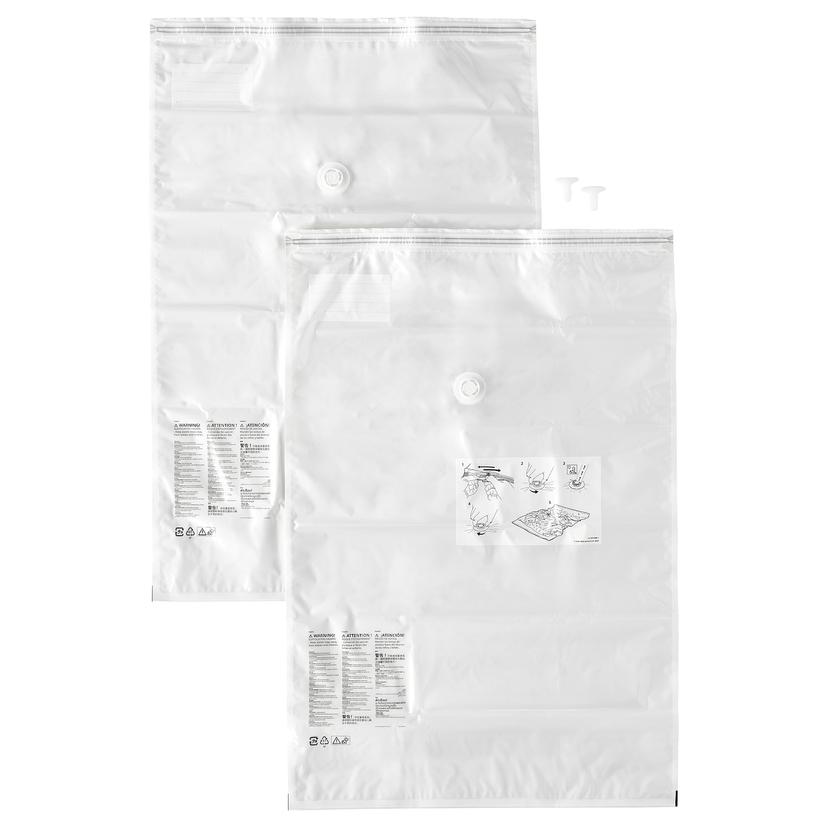 SPANTAD — вакуумный пакет, светло-серый, 67x100 см 2 штуки