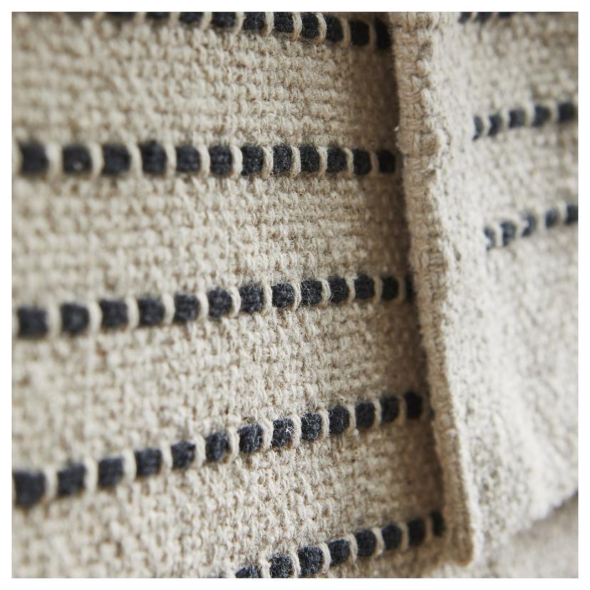 STARREKLINTE — Плоский тканый ковер, натуральный/черный