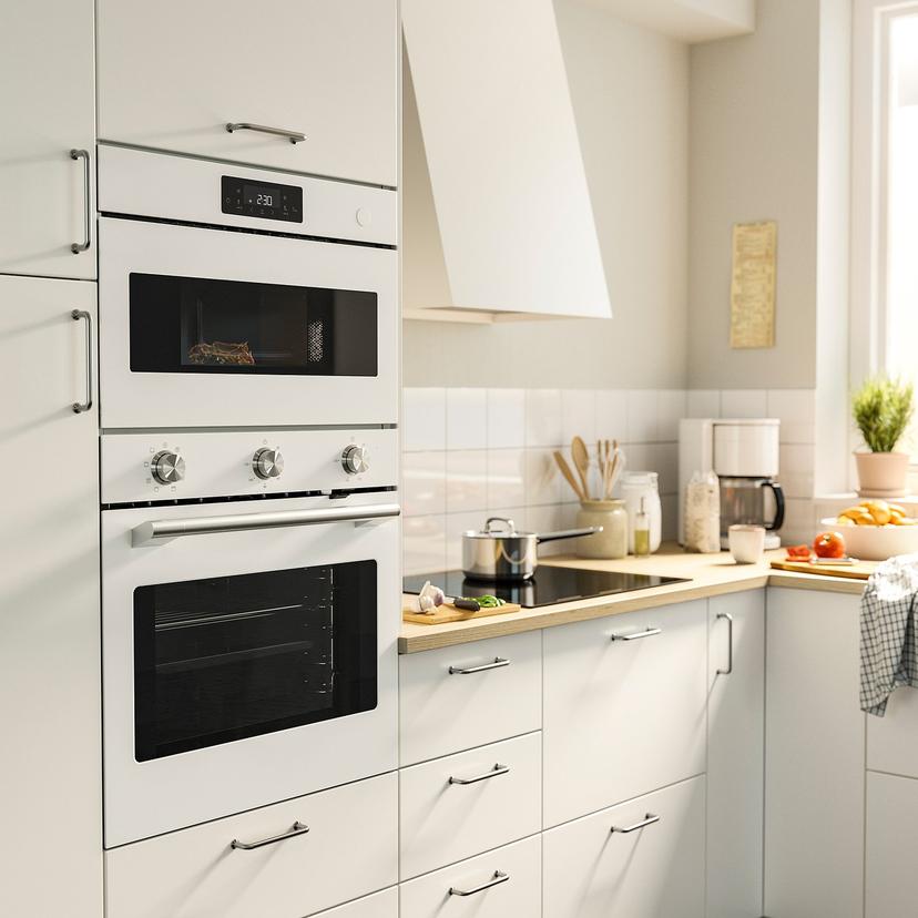 STENABY — Kuchenka mikrofalowa do zabudowy, IKEA 300 biały,