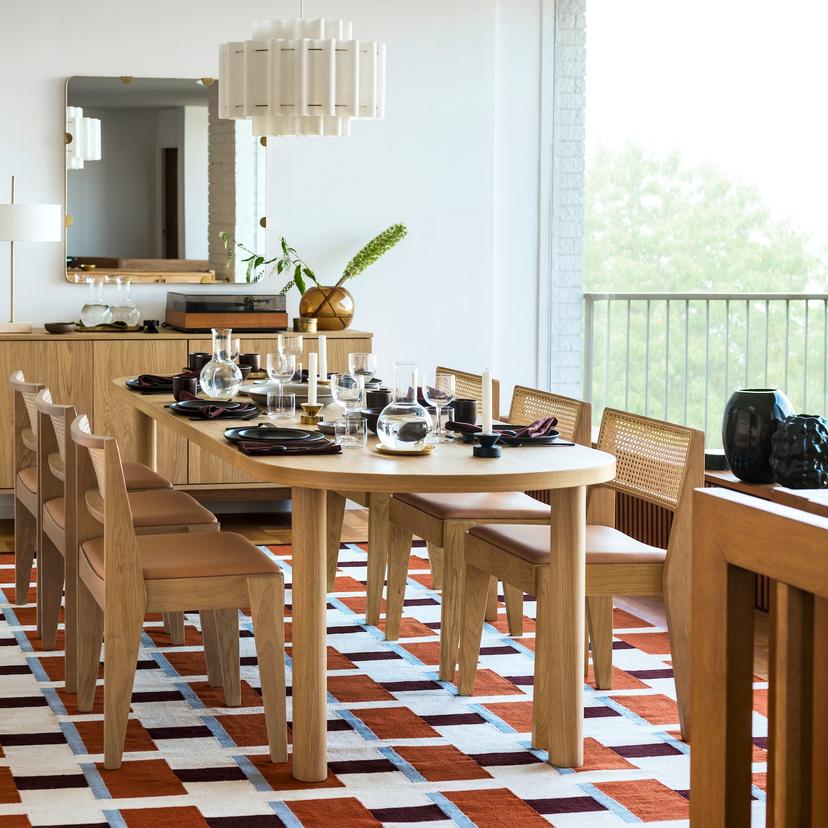 STOCKHOLM 2025 / STOCKHOLM 2025 — Стол и 6 стульев, 230x90 см