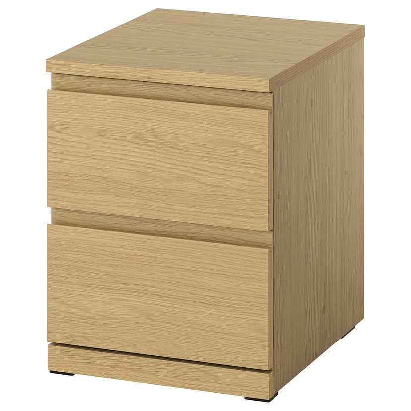STORKLINTA — Комод с 2 ящиками, под дуб/с 2 ящиками, 40x50x53 см