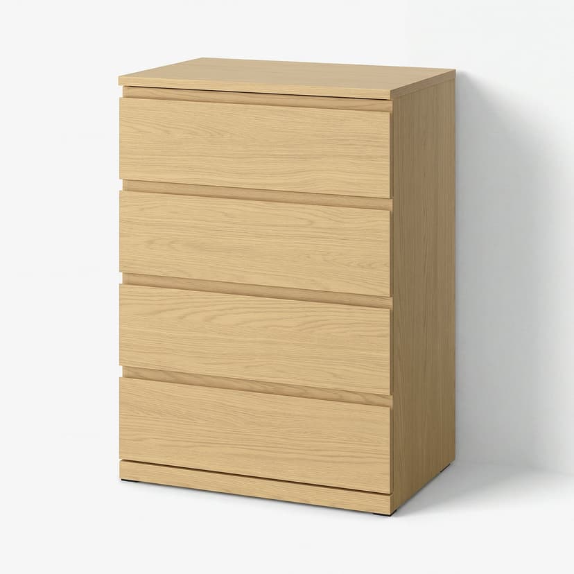 STORKLINTA — Komoda, 4 szuflady, imit. dębu,