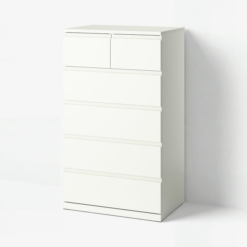 STORKLINTA — Komoda, 6 szuflad, biały,