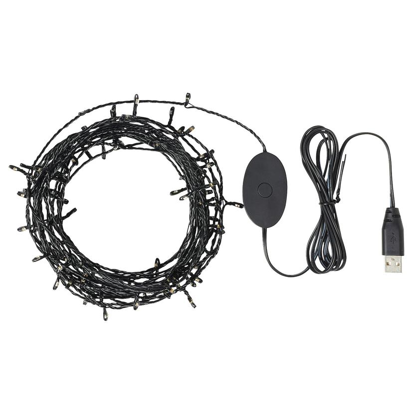 STRÅLA — Светодиодная гирлянда, 100 лампочек,