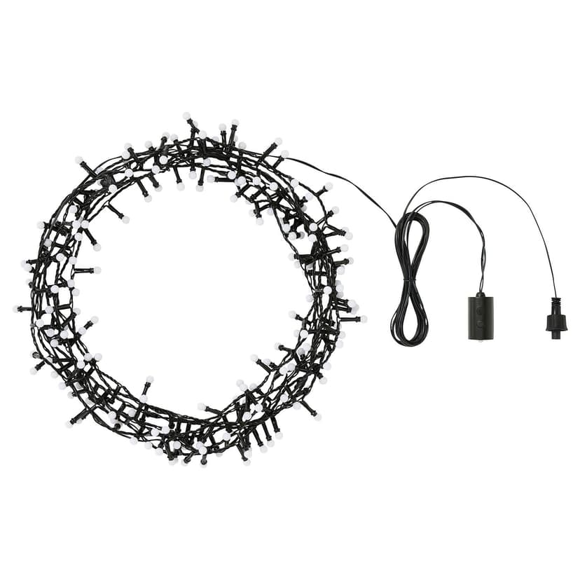 STRÅLA — Łańcuch świetlny LED, na zewnątrz/kula,