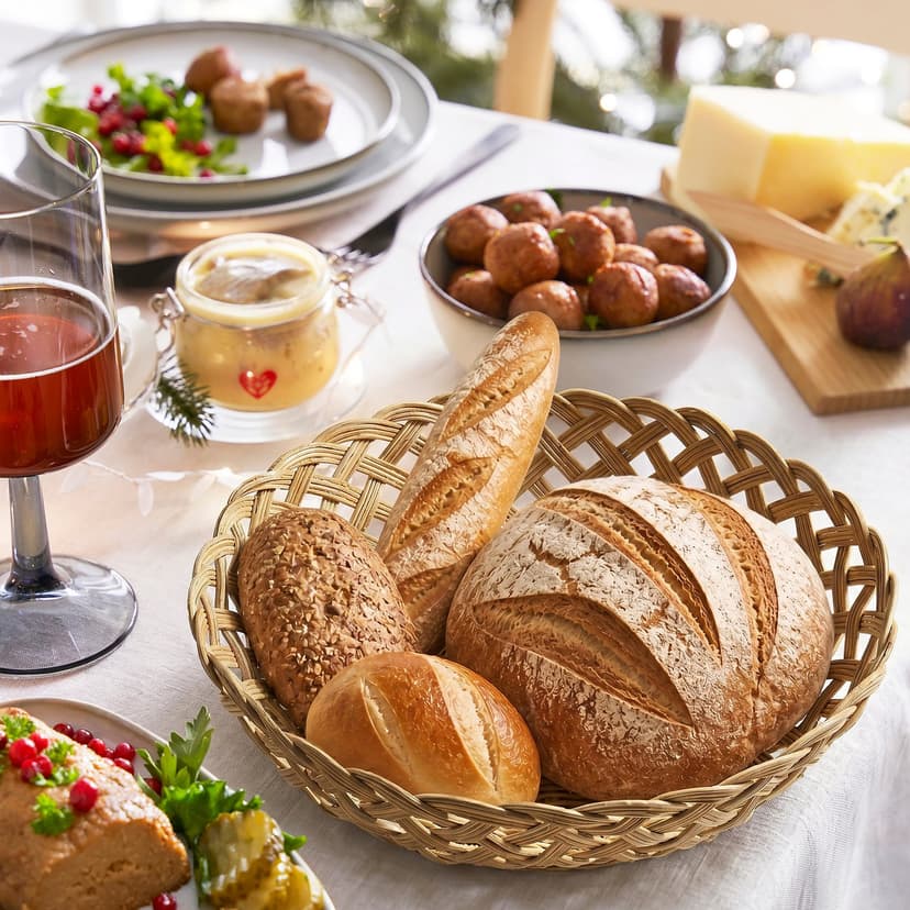 STYLTSNÄPPA — Kosz na pieczywo, rattan,