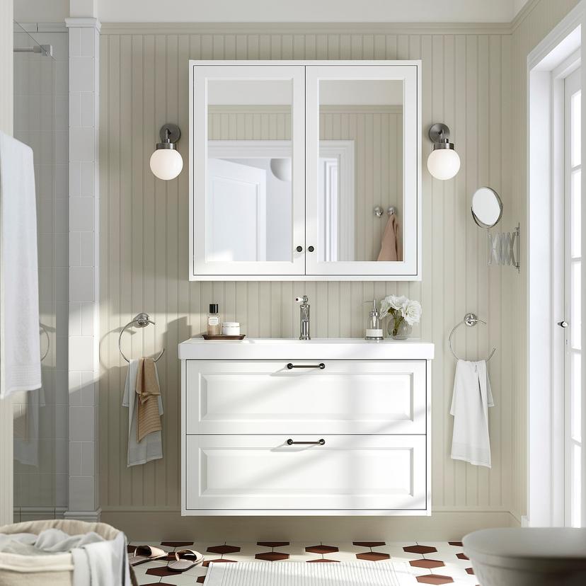 TÄNNFORSEN / ORRSJÖN — шкаф с ящиками/раковина/смеситель