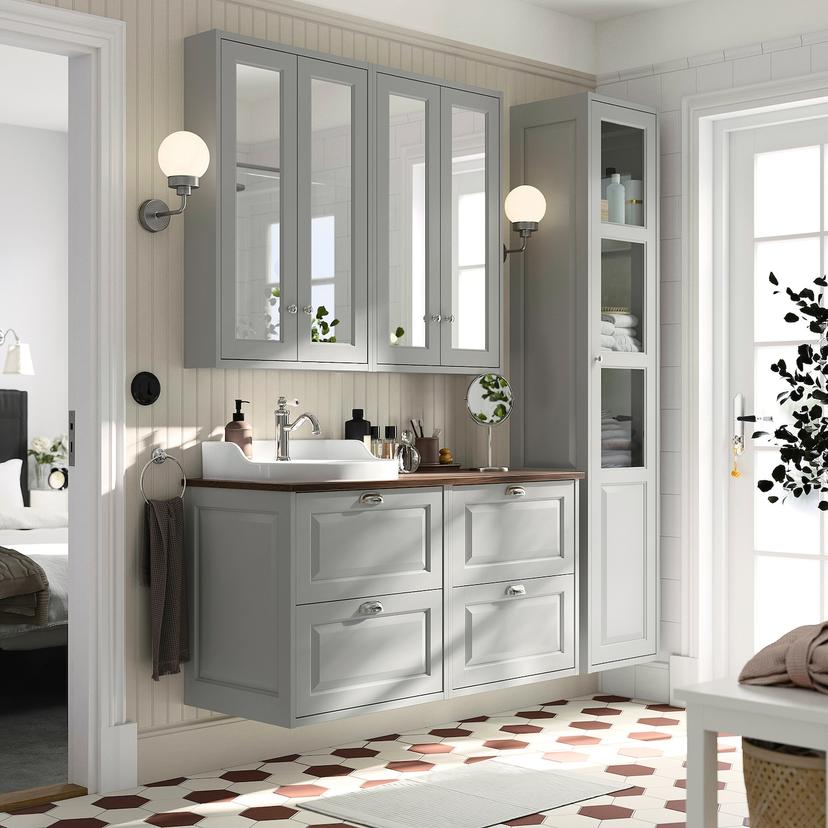 TÄNNFORSEN / RUTSJÖN — шкаф п-раковину/раковина/смеситель