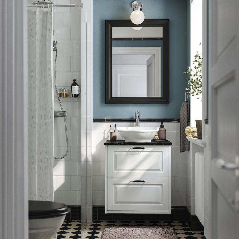 TÄNNFORSEN / VÄSTERSJÖN — шкаф с ящиками/раковина/смеситель