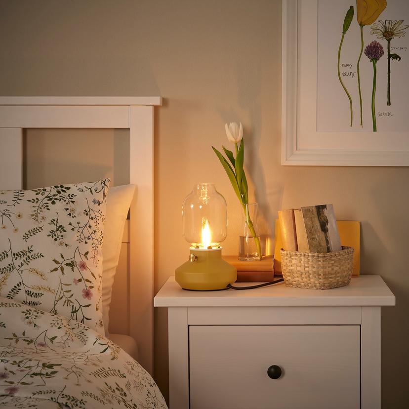 TÄRNABY — лампа настольная, регулируемая яркость темно-желтый, 25 см